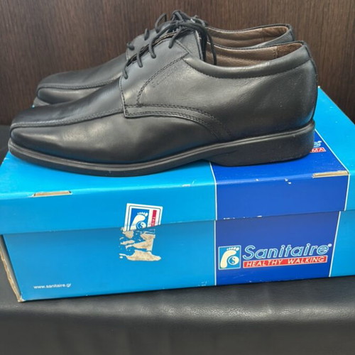 Sanitaire men's leather anatomical shoes size 41 new
