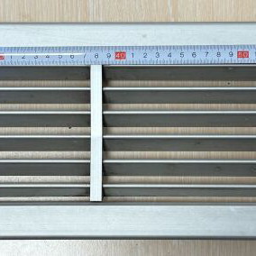 Aluminum ventilation grille 75x17cm used