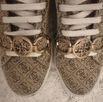 Guess women's athletic shoes like new, size 37, beige gold