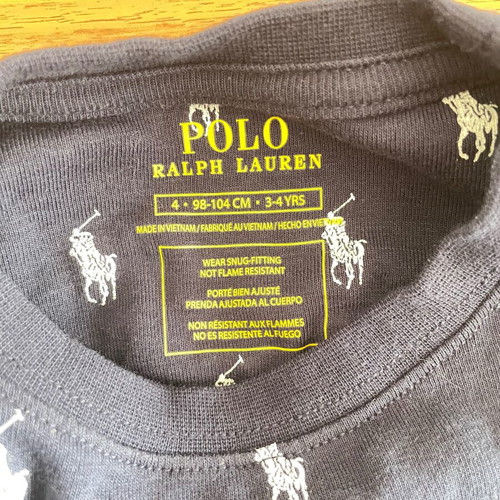 Ralph Lauren pajamas used, blue, size 3-4 years