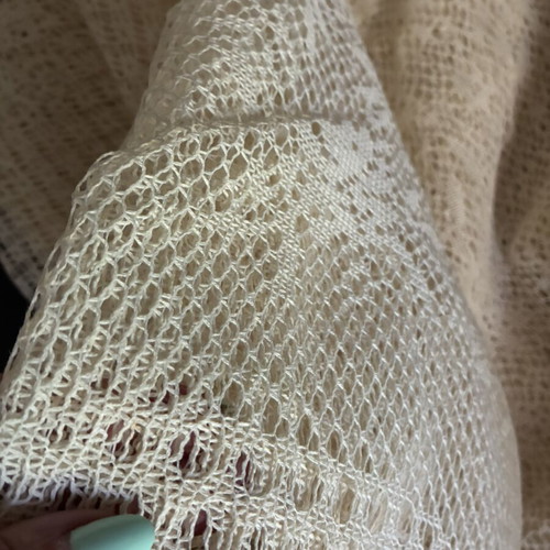 Vintage Italian Crochet Tablecloth 120x220cm like new