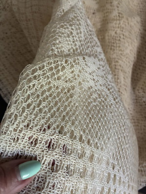 Vintage Italian Crochet Tablecloth 120x220cm like new