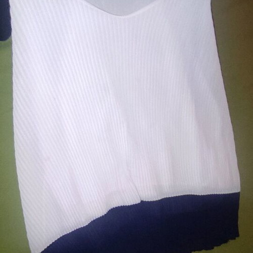 White blouse with blue Large like new