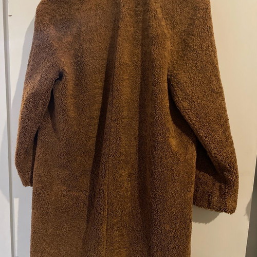 Warehouse UK teddy women's coat size small used brown