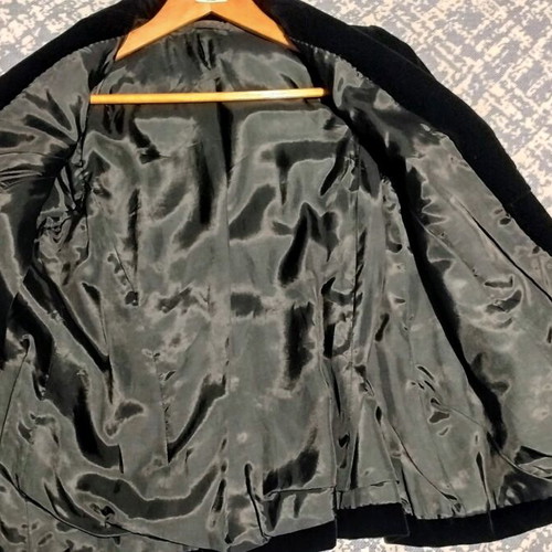 Velveteen women's jacket Bershka black like new, size M