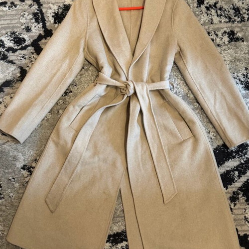 Wool coat used, beige, size S/M