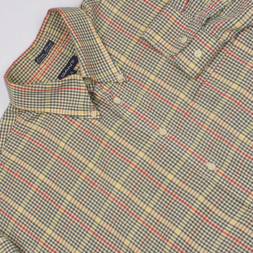 Gant men's shirt XL like new, cotton and linen, multicolor