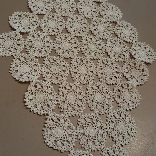 Set of 4 diamond crochet doilies new handmade