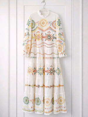 zara long embroidered dress Zara long kaftan dress – Aesthetic queens