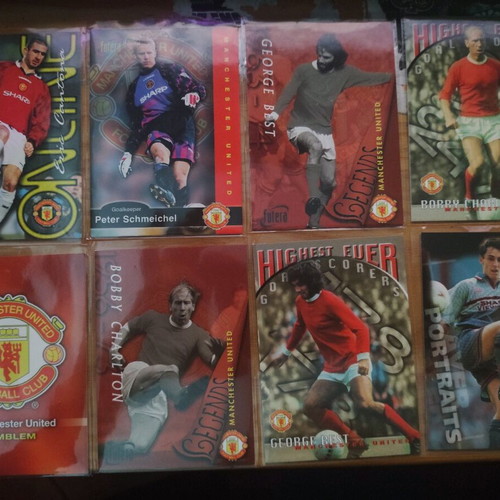 Futera1997 Manchester United lot of 25 used cards with sleeves