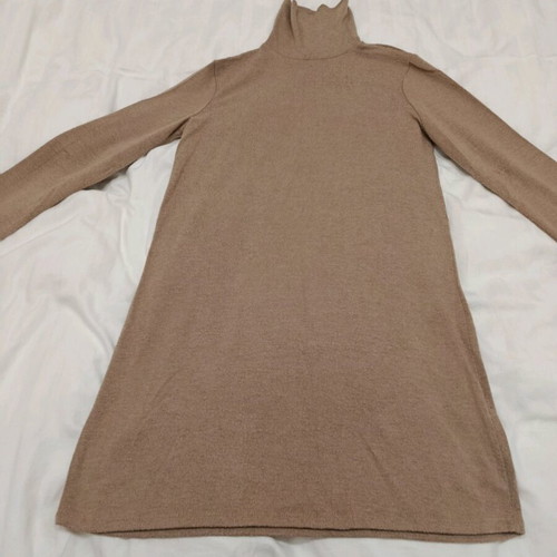 Zara dress with soft fabric beige like new, size S