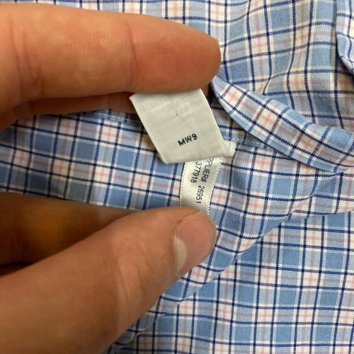 Ralph Lauren Longsleeve Shirt L, light blue white pink checked, black logo