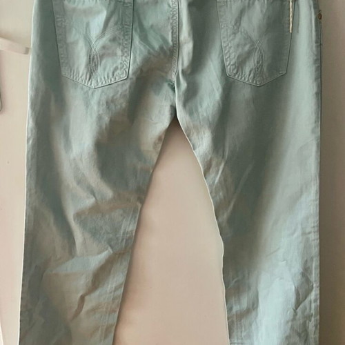 Gianni Versace Straight Leg Pants Light Mint Green New