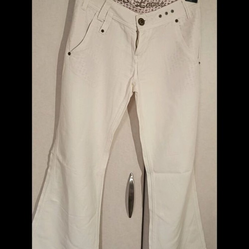White BSB wide pants like new, size XS