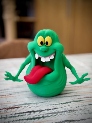 The Ghostbusters Slimer 3D Print Figure 21cm, like new, plastic PLA