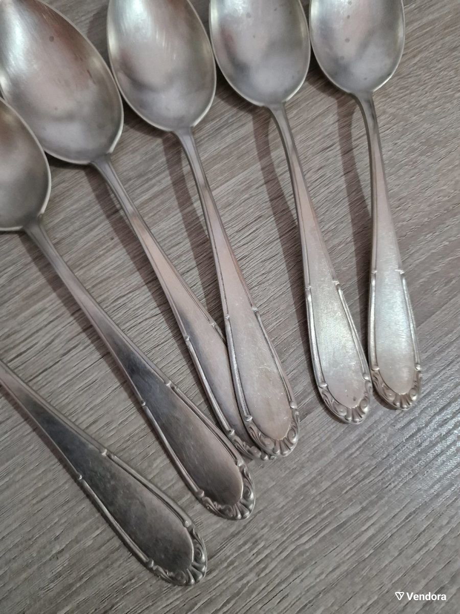 ANTIQUE Alpaca Tablespoons Set of 6 Alpaca Tablespoons With 