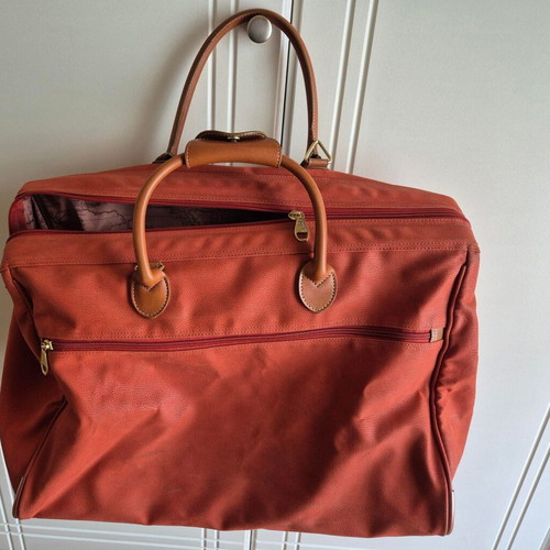Jump week-end travel sack like new, brick color with leather details