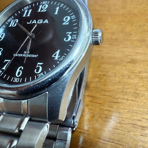 Jaga Quartz wristwatch used, stainless steel, 30M water resistant