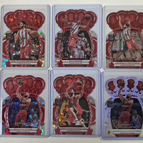 Olympiacos BC player cards new, set of 6