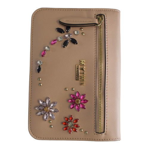 My Twin by Twinset nude pink bag with crystals and detachable pouch like new