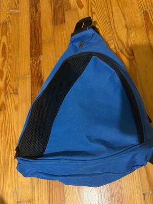 Crossbody bag used, blue