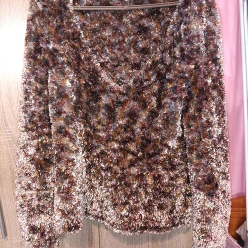 Handmade 100% fluffy multicolor blouse new