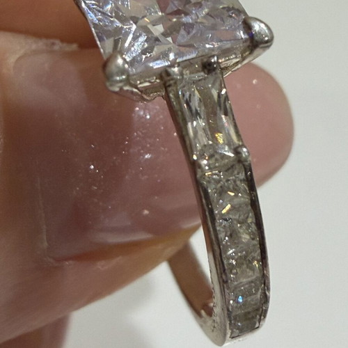 Thomas Sabo ring with white stones silver size 54 brand new
