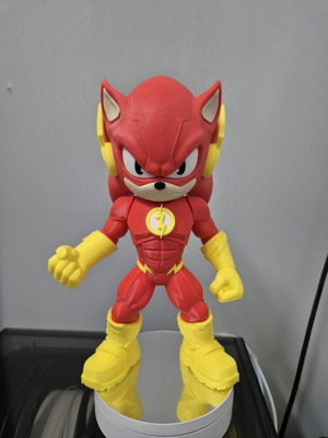 Sonic-Flash figure like new, 3d printed 25 cm