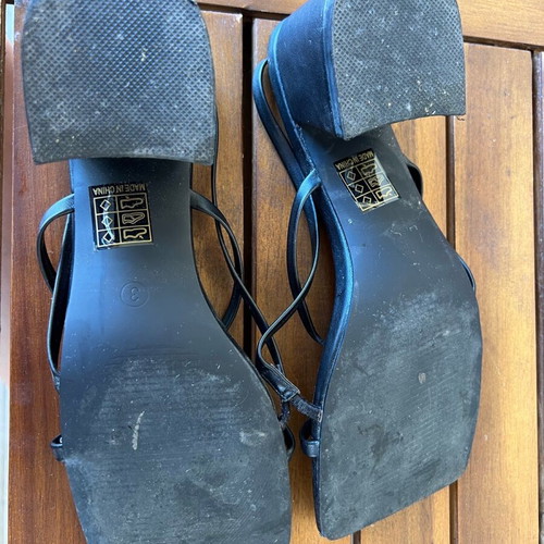 Public Desire black heel sandals like new, size 36