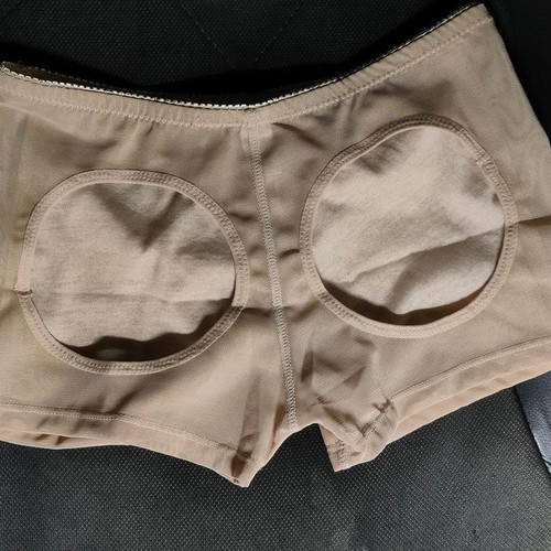 Latex Butt Lift Shorts Large Beige new