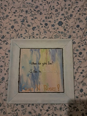 Guns N Roses painting handmade, like new