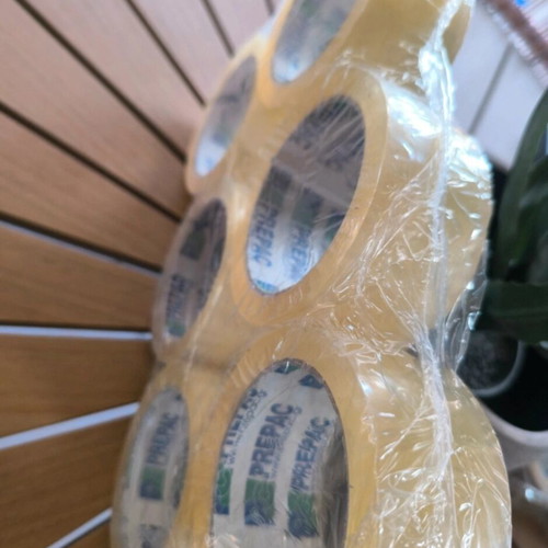 PREPAC transparent packing tape set, 6 rolls