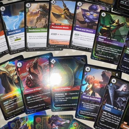 Riftbound Vendetta cards new, uncommon and epic