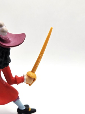 Captain Hook Bullyland figure used vintage Disney PVC collectible