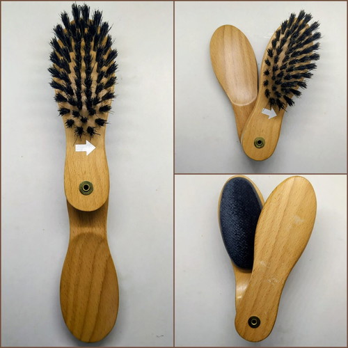 Marks & Spencer 3-in-1 wooden multifunctional brush for shoes, clothes and shoehorn