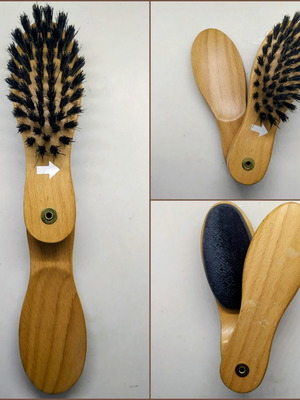 Marks & Spencer 3-in-1 wooden multifunctional brush for shoes, clothes and shoehorn