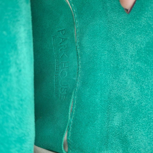 Women's leather shoulder bag Park House green new