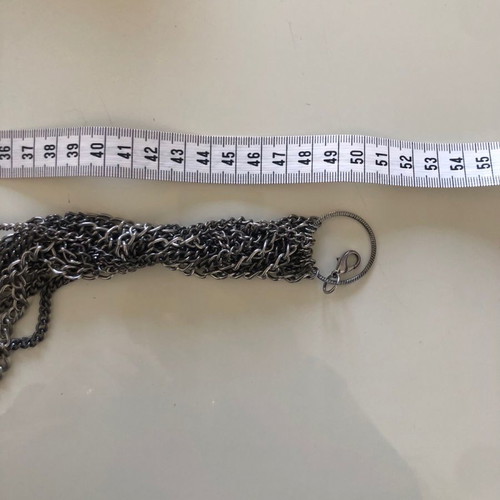 Bloomingdales choker used metal chain necklace
