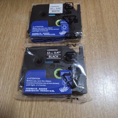 Laminated Label Printer Tapes Compatible with Brother P-touch Series, New