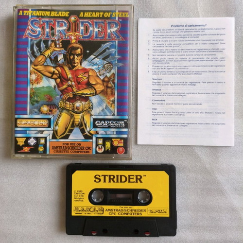 Strider cassette game for Amstrad CPC 464 used