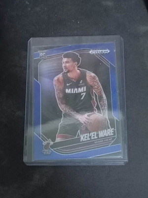 Kel'el Ware Blue Prizm Black /199 RC basketball card new