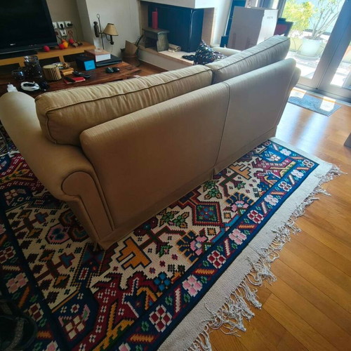 Sofa "ΤΟ ΕΠΙΠΛΟ" 2-seater classic beige used