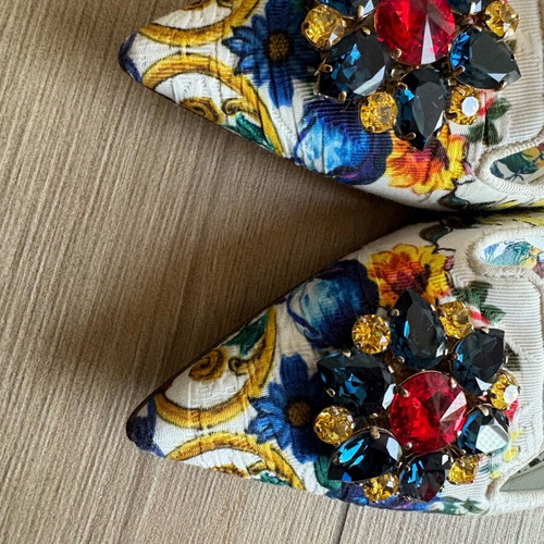Dolce & Gabbana colorful ballerina shoes new size 40 with dust bag
