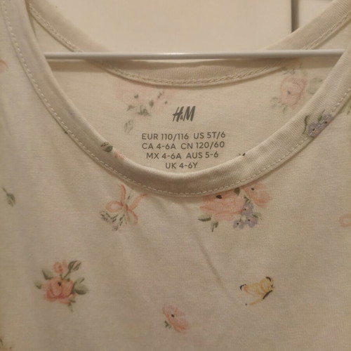 H&M girls dress like new, size 4-6, multicolor