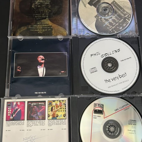 Music CD pack of 5 used, Doors, Eric Clapton, Enigma, Cutting Crew, Phil Collins