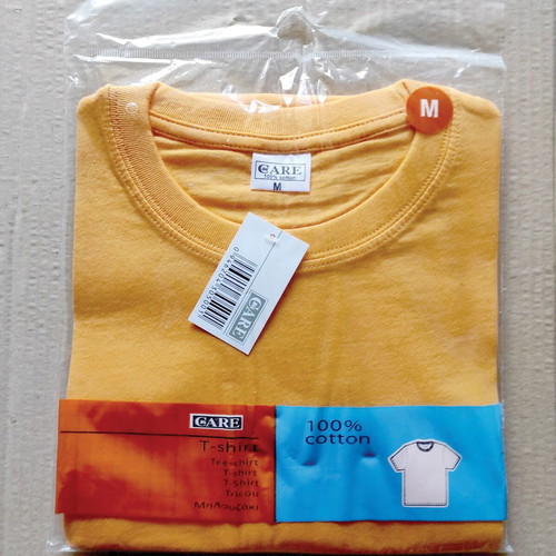 CARE T-shirt orange medium new
