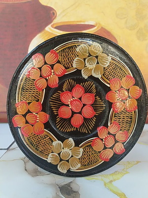 Vintage Russian Handpainted Decorative Wall Plate like new