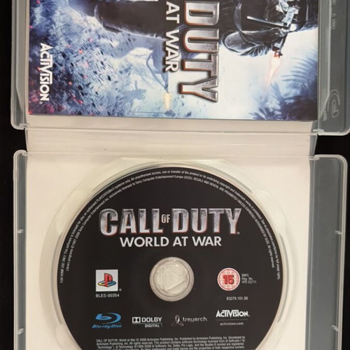 Call of Duty World at War PS3 game like new