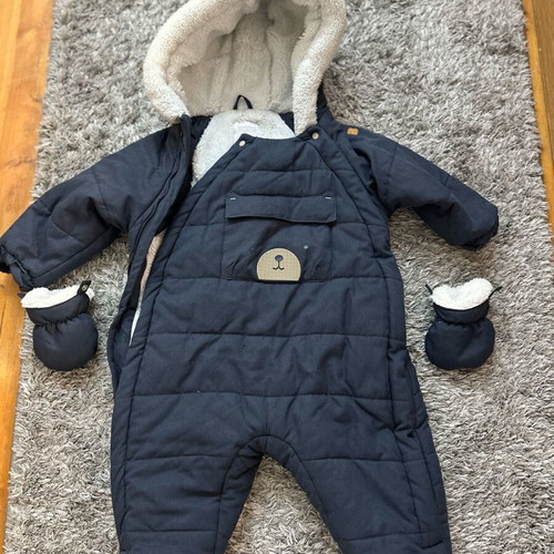 Obaibi baby jumpsuit used, navy blue, 18-23 months