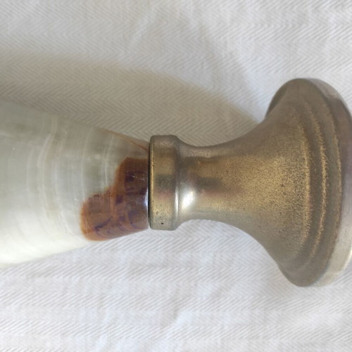 Vintage onyx amphora with bronze in excellent condition